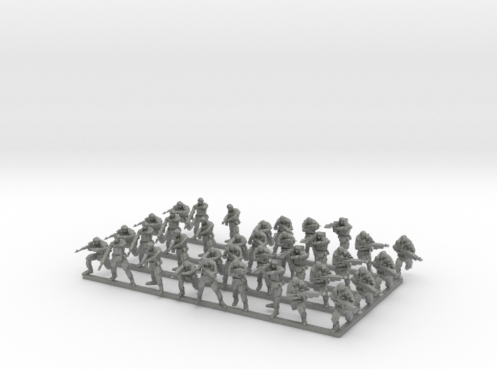 1-87 Russian Infantry 3d printed
