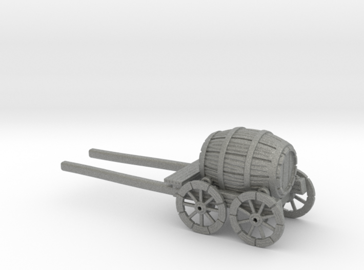 HO Scale Barrel Wagon 3d printed This is a render not a picture