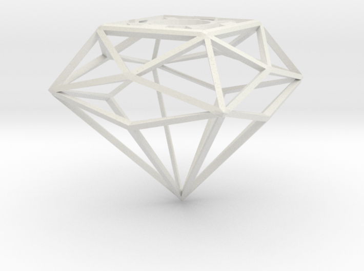 Diamond Shade Cage Lamp 3d printed