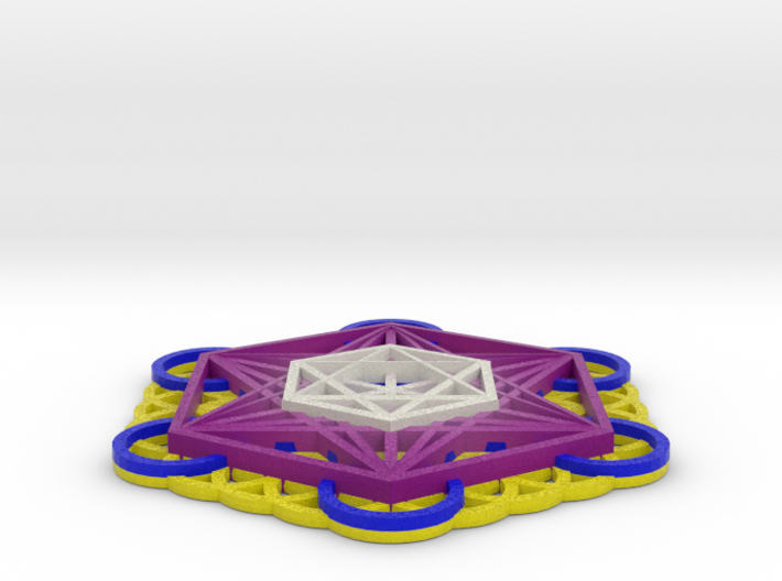Sacred Geometry: 125mm Metatrons Cube & Flower of  3d printed 