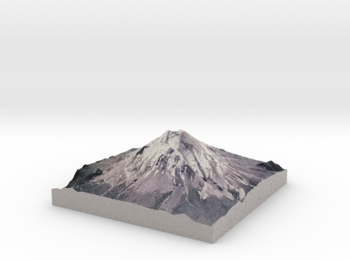 Mount St. Helens (Pre-1980) Grayscale: 8"x8" 3d printed 