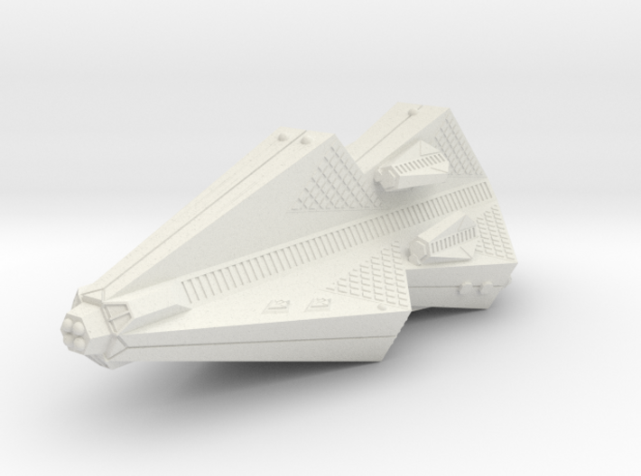 3788 Scale Tholian Pocket Battleship with Gunboats 3d printed