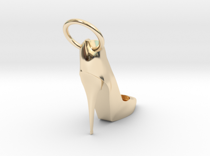 Left Foot Heel Earring 3d printed