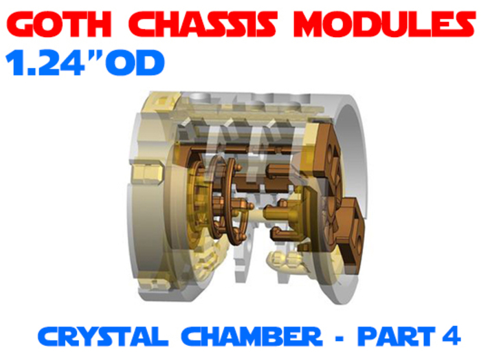 GCM124-CC-01-4 - Crystal Chamber Part4 - Bronze 3d printed