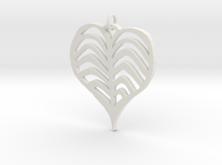 Rib cage Heart Pendant 3d printed