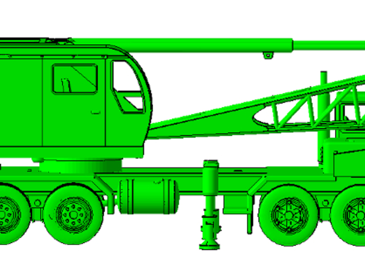 1/64th P&H Lattice Boom Crane Transport carrier 3d printed 