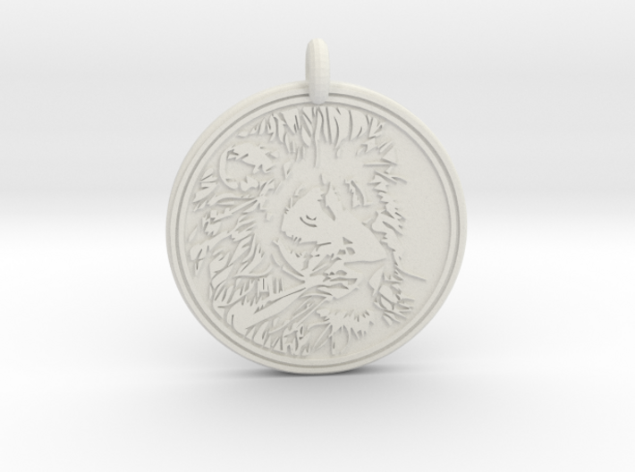 Lion Animal Totem Pendant 3d printed