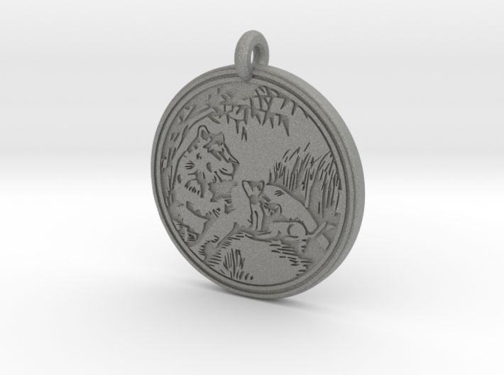 Lioness Animal Totem Pendant 3d printed