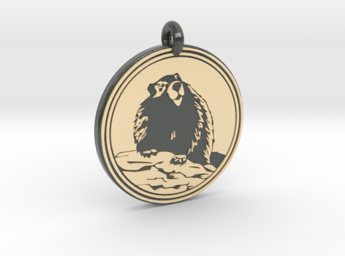 Marmot Animal Totem Pendant 3d printed