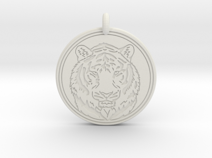 Tiger Animal Totem Pendant 2 3d printed