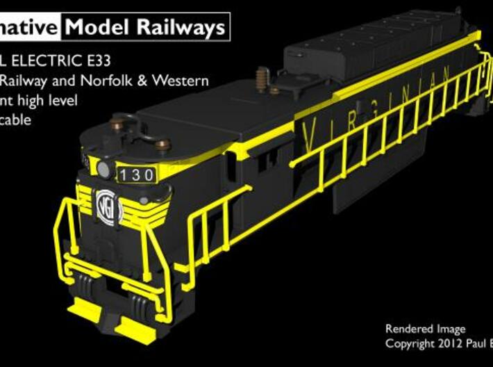 NE3303 N scale E33 loco - Virginian / N&amp;W 3d printed