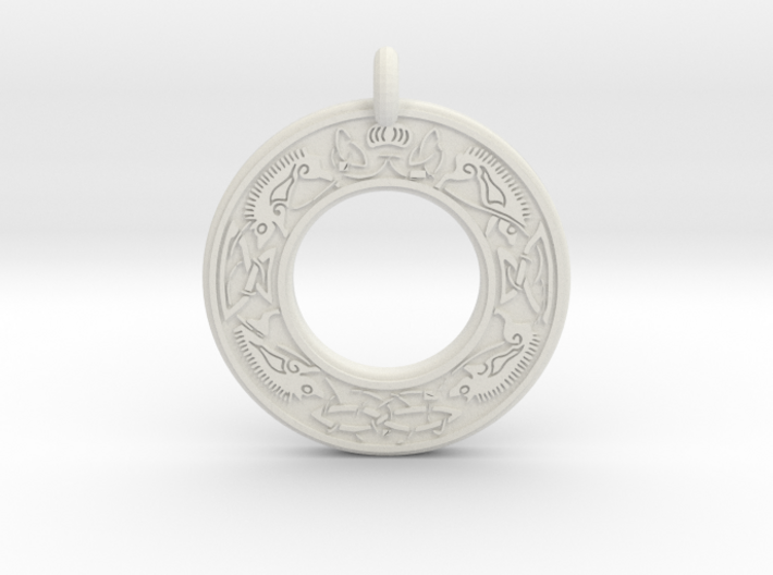 Cerridwen Celtic Goddess Annulus Donut Pendant 3d printed