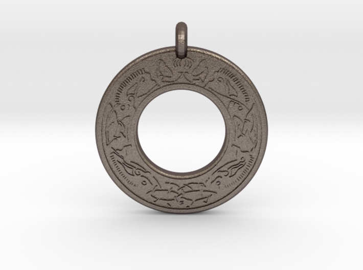 Cerridwen Celtic Goddess Annulus Donut Pendant 3d printed