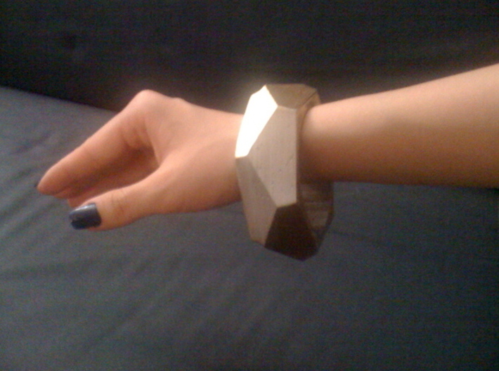 Parametric Faceted Bracelet 3d printed 