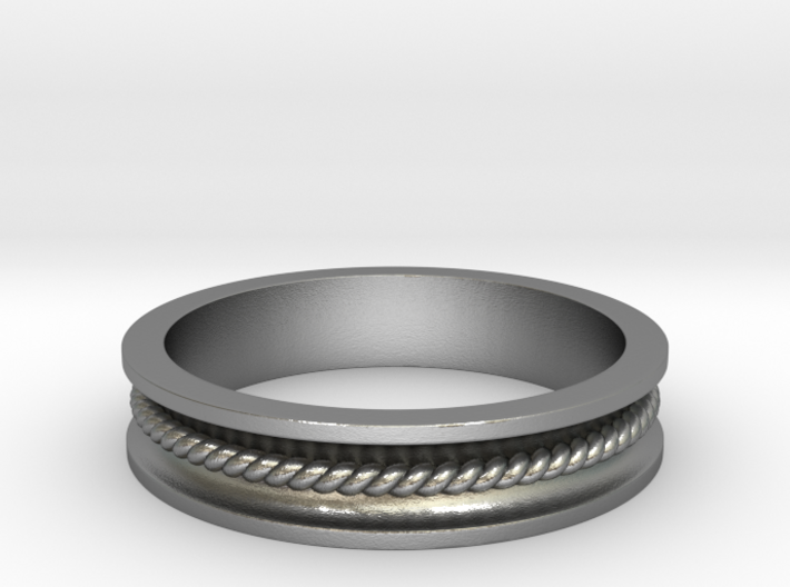 Channel Rope ring Size 6.5 3d printed