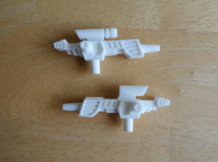 Sunlink - Stylish Head Guns - v2 w/ Side Pegs 3d printed 