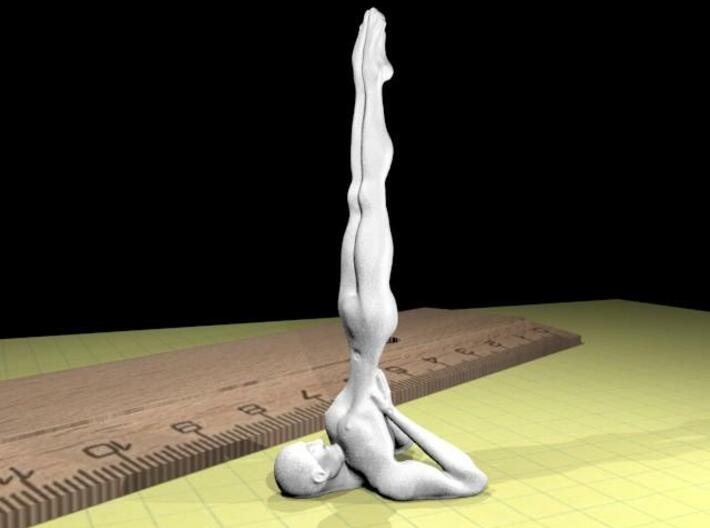 Salamba Sarvangasana XS 3d printed plastic rendering