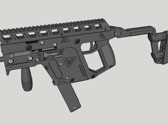 Full Length Top Rail Riser for Kriss Vector 3d printed 