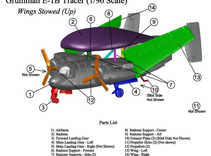 Grumman-E-1B-96Scale-08A-Wing-Left-Down 3d printed 