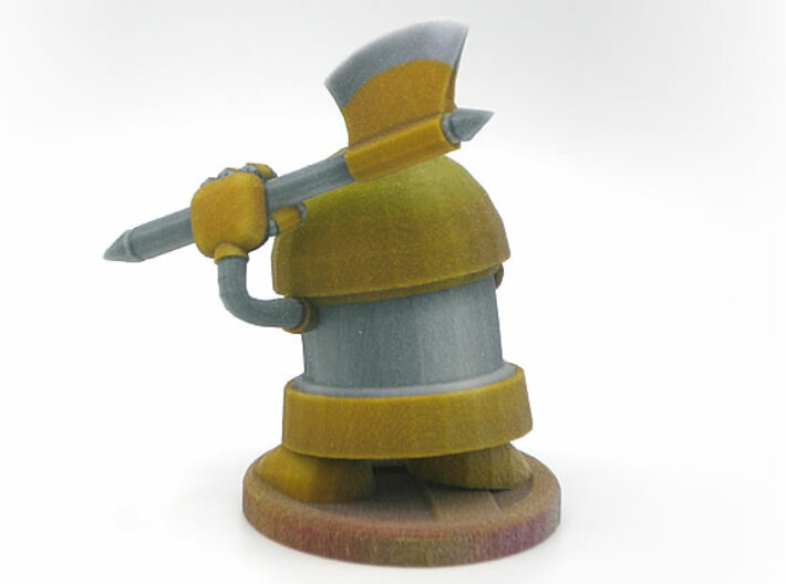 Axe Robot Yellow 3d printed Please note that I have brightened the textures since buying this one.