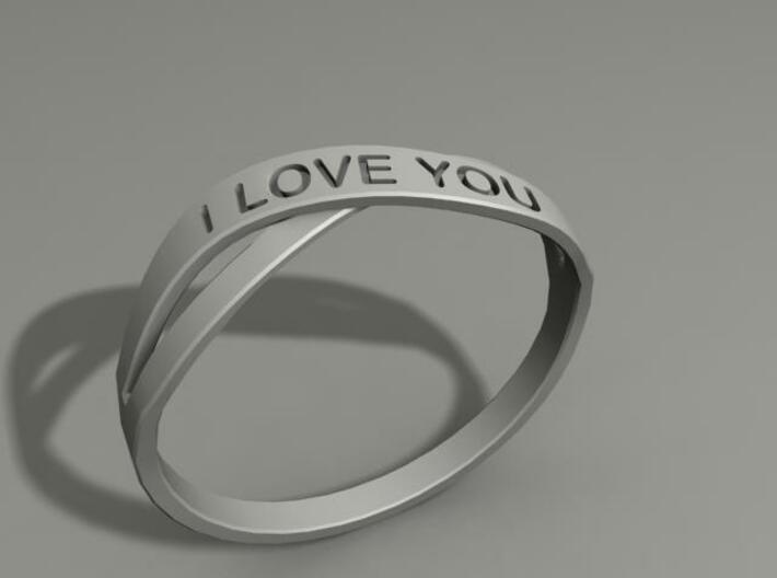 I Love You ring US12 3d printed