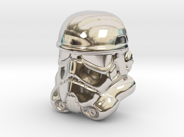 Stormtrooper Lapel Pin 3d printed