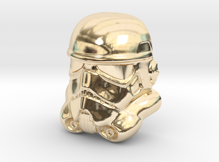Stormtrooper Lapel Pin 3d printed