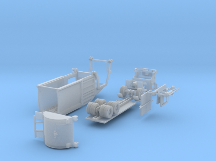 Garbage Truck 1-87 HO Scale 3d printed