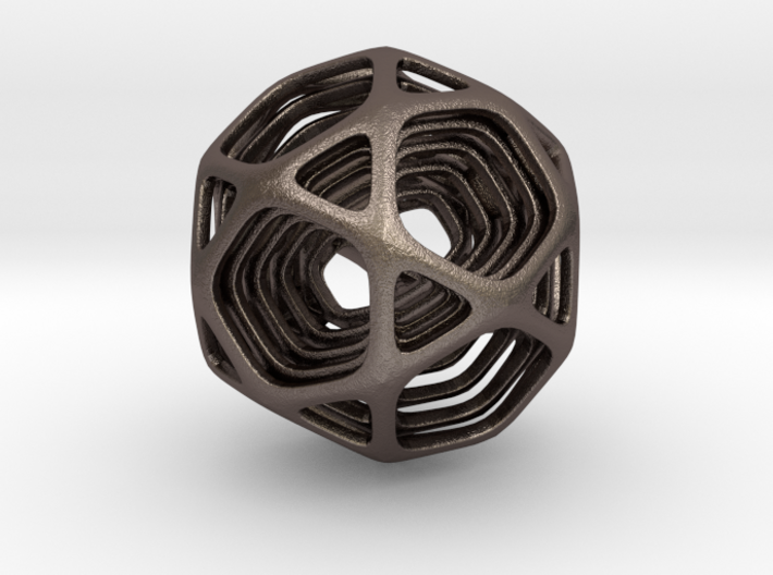 Icosidodecahedron Nested  3d printed