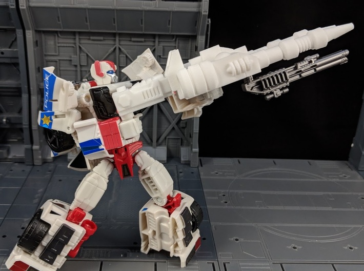 TF Combiner Wars Streetwise Car Cannon 3d printed Combined with cannon adapter in Robot Mode