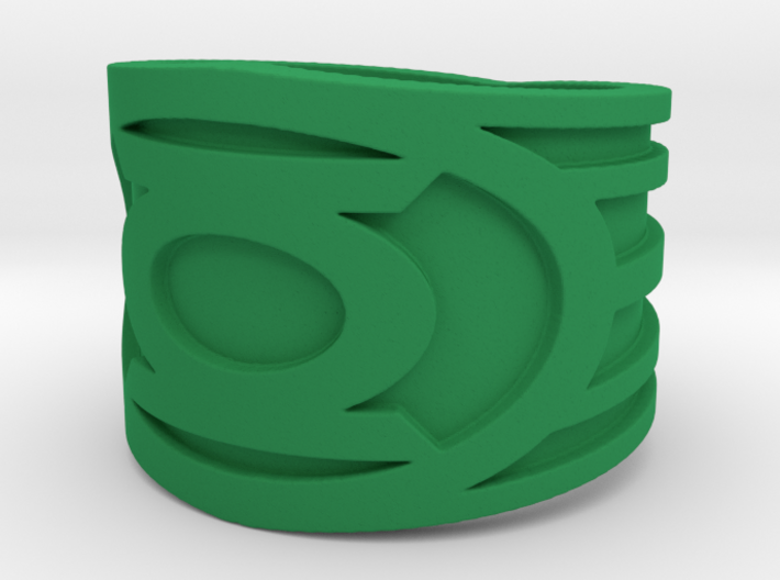 Green Lantern Ring 3d printed