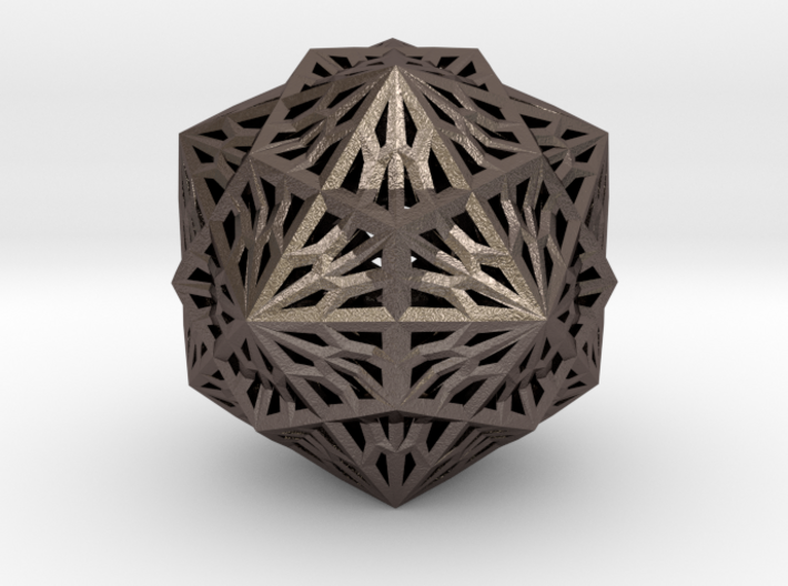 Icosahedron Dodecahedron Compound 3d printed