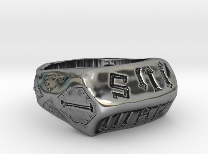 Joan of Arc Communion Ring Size 9 3d printed