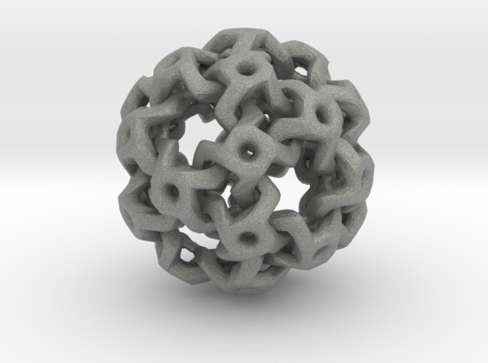 Nested Rhombic Triacontahedron 3d printed