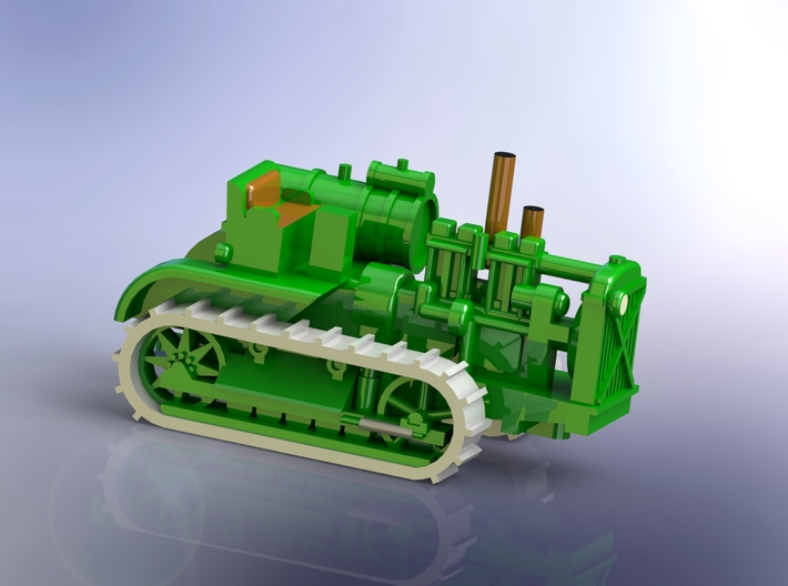 Stalinetz S-60 full tracked Tractor 1/120 3d printed