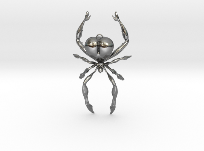 Spider Pendant - Beautiful Hunter 3d printed