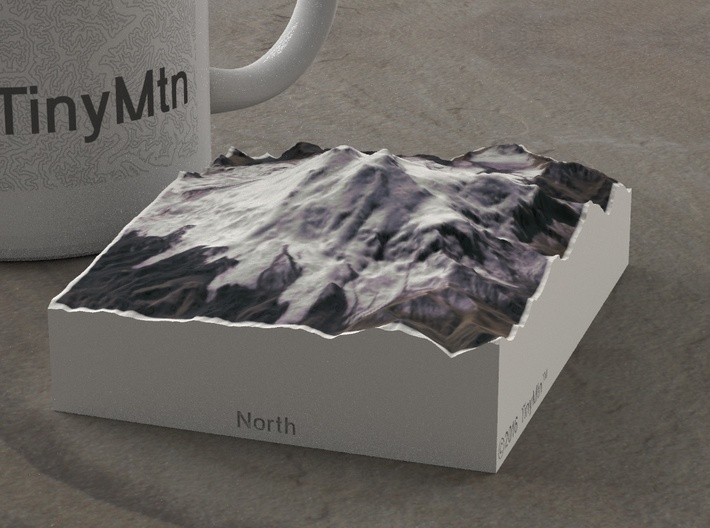 Mt. Elbrus, Russia, 1:150000 Explorer 3d printed 