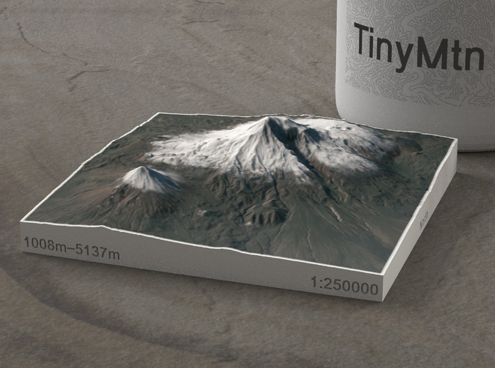 Mt. Ararat, Turkey, 1:250000 3d printed 