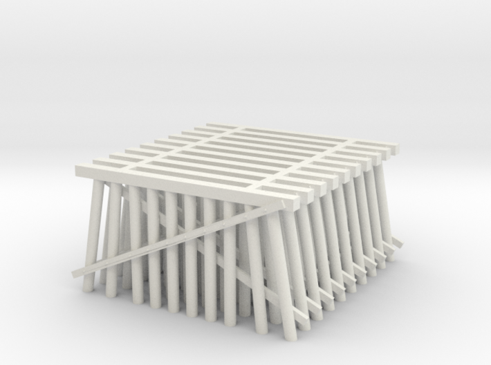 Double Track Trestle N (1:160) 10 Pack 3d printed