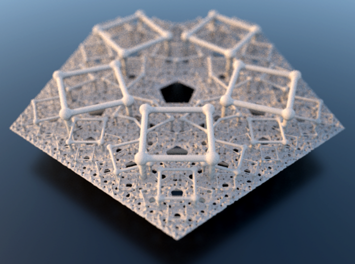 Polyfold Cubetube Fractal 3d printed