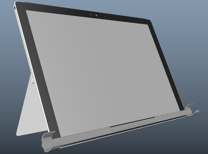 Tobii Eye Tracker 4C mount for Microsoft Surface 3d printed 