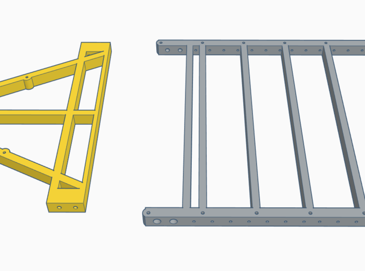 Front Triangle for Trailer Chassis 1/10 scale 3d printed 