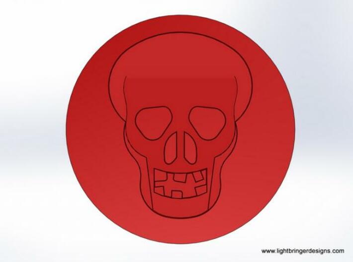 Skull Signet Ring 3d printed What the wax will look like
