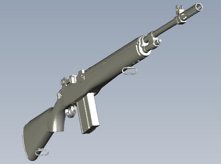 1/24 scale Springfield Armory M-14 rifle x 1 3d printed 