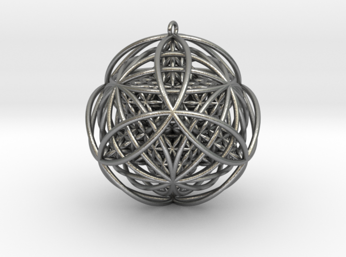 Stellated Flower Life Vector Equilibrium Pendant 2 3d printed