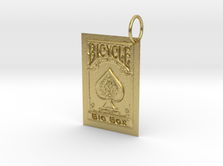 Bicycle Playing Cards Keychain 3d printed
