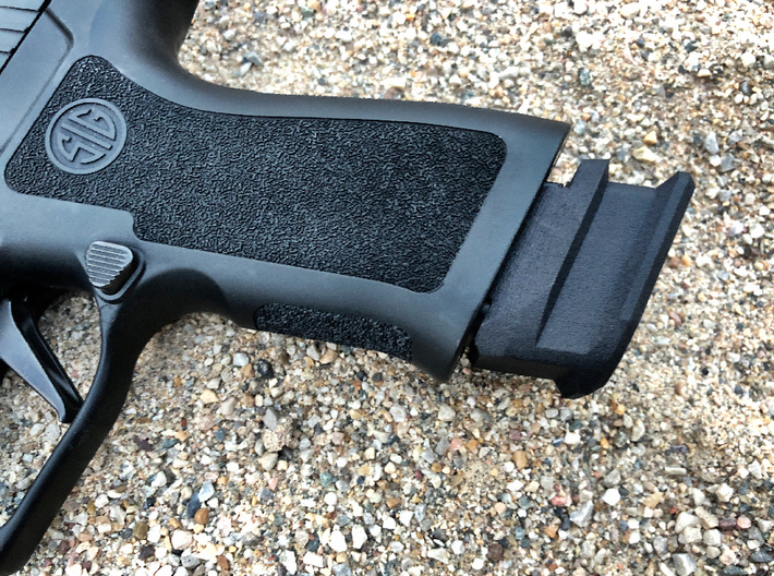 Extended X Frame Base Pad for SIG P320- Circle 3d printed Black Professional