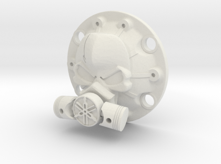 WPL Toxic Skull Diff Cover 3d printed