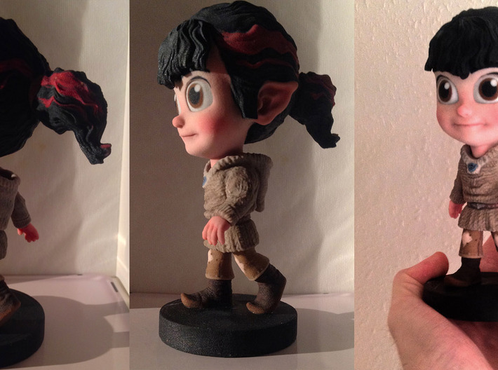 16.5cm Rosey The Sprite (High Res Model) 3d printed