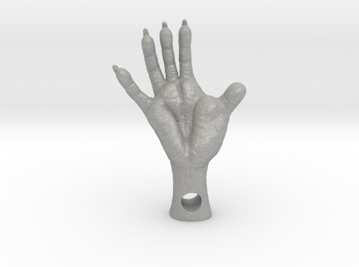 Opposum Foot, 1.5 Inches- 4mm hole - Metal 3d printed